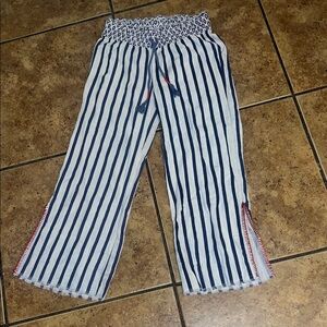 Indigo Rein Blue and White Striped Women Jeans